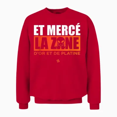 Merce La Zone (d&p à Vie Edition) Exclusive T-Shirt, Black, S Unisex Sweatshirt - Red
