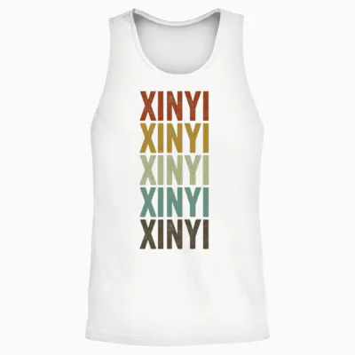 Xinyi China Retro Vintage Unisex Tank Top - White