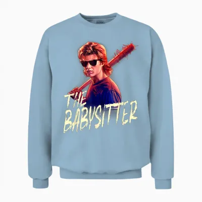 Netflix Stranger Things Steve the Babysitter Portrait Unisex Sweatshirt - Light Blue