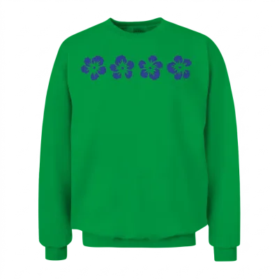 Hawaii Hibiscus Flower Unisex Sweatshirt - Irish Green