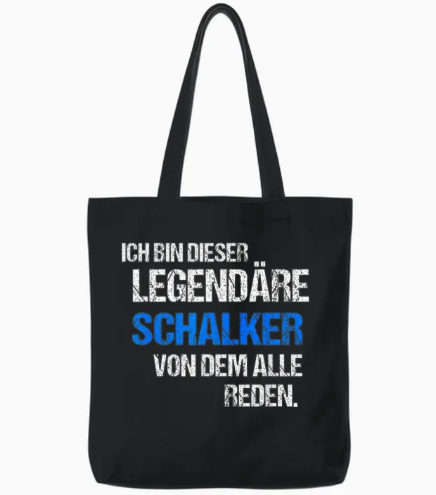 Schalke Gelsenkirchen T-Shirt with Saying City Souvenir Fan T-Shirt, Black Tote Bags in Black