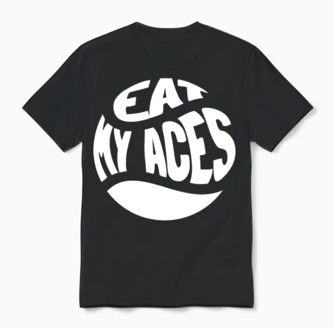 Tennis Funny Unisex T-Shirt in Black