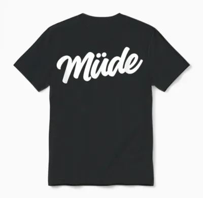 Müde | Schlafshirt Pyjama Nachthemd Schlafanzug Schlafi Unisex T-Shirt - Black