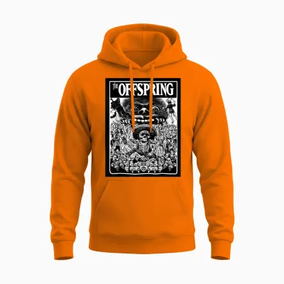 The Offspring Official Crowd Logo Unisex Hoodie - Safety Orange