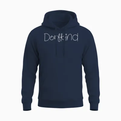 Dorfkinder Dorfkind Dorf Tracht Landleben Bauer Landwirt Unisex Hoodie - Navy