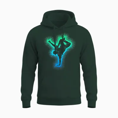 Breakdance Breakdancing Boys' T-Shirt, Black, S Unisex Hoodie - Forest