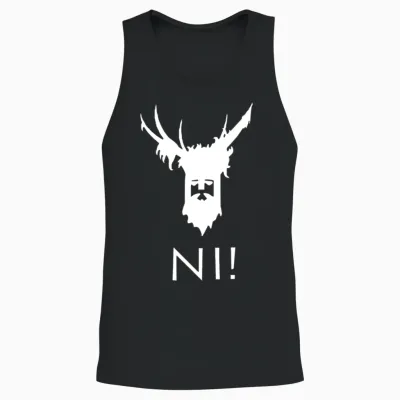 Knights Who Say Ni Unisex Tank Top - Black