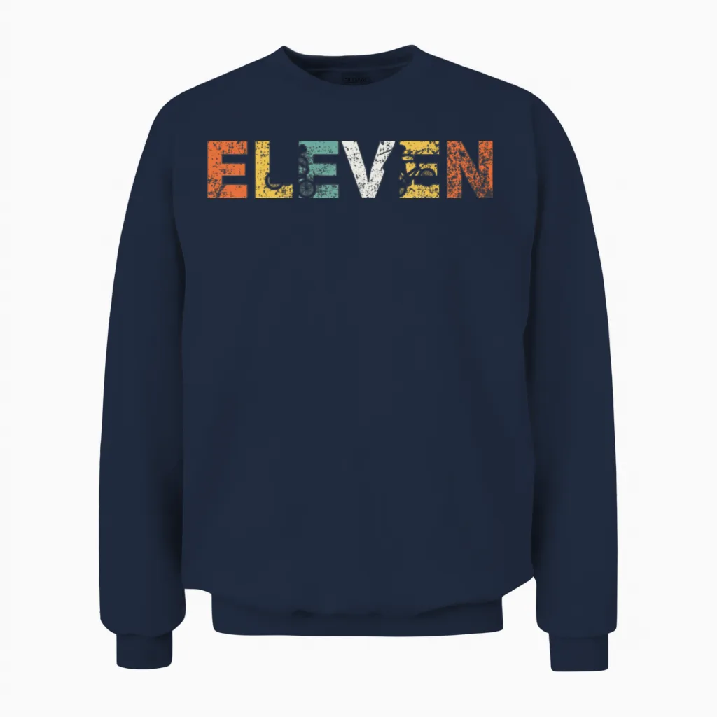 11th Birthday Bmx Biker - Cycling Unisex Sweatshirt in Navy