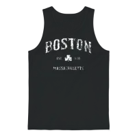 Boston Massachusetts Vintage Shamrock Sport Boston Unisex Tank Top - Black – 1