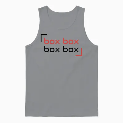 Box Box - F1 Unisex Tank Top - Sport Grey