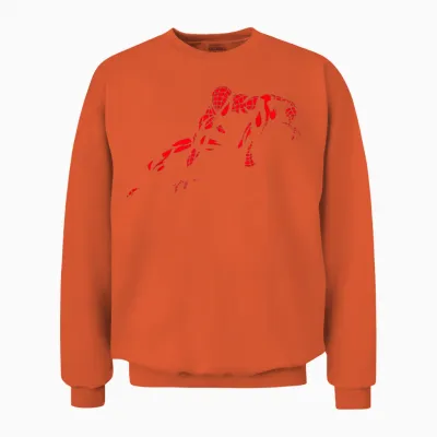 Marvel Spider-Man Vintage Parisienne Preview Unisex Sweatshirt - Orange