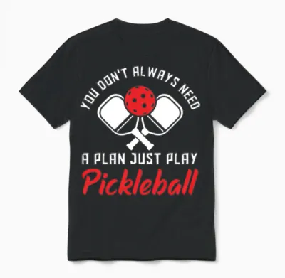 Funny Pickleball Gift Unisex T-Shirt - Black