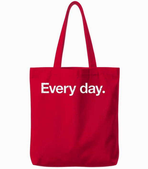Designevery Day Retro Tote Bags - Red