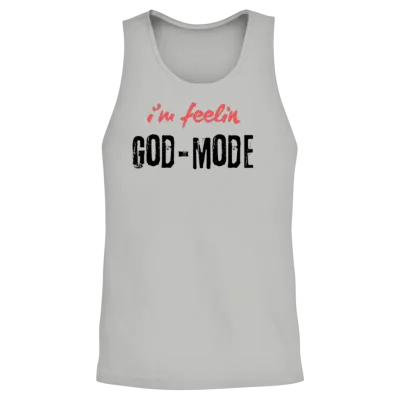 Feelin God Mode Unisex Tank Top - Ash