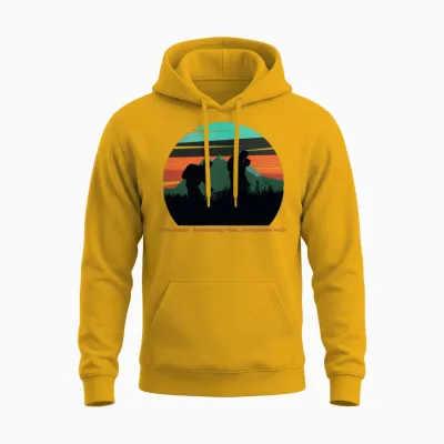 Hike Alaska Unisex Hoodie - Gold