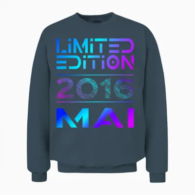 Limited Edition Mai 2016 Junge Mädchen 10. Geburtstag Unisex Sweatshirt - Dark Heather