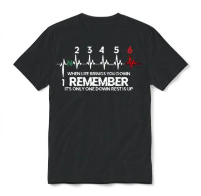 Motorcycle Biker 1n23456 Bike Gear Shift Unisex T-Shirt - Black