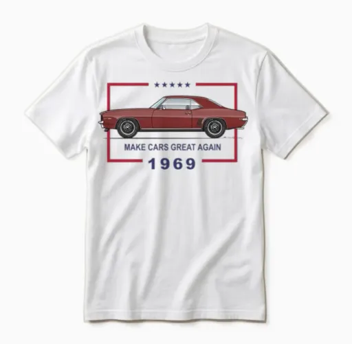 Great Again Burgundy Unisex T-Shirt in White