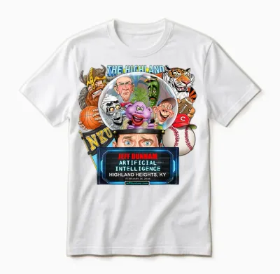 Jeff Dunham Highland Heights, Ky (2026) Unisex T-Shirt - White