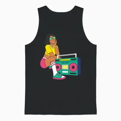 Funny Unisex Tank Top - Black