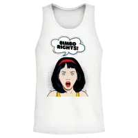 Bimbo Rights Funny Feminist Unisex Tank Top - White – 2