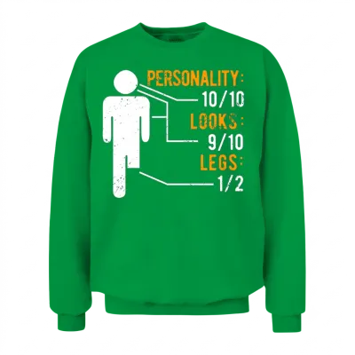 Funny Amputee Design Unisex Sweatshirt - Irish Green