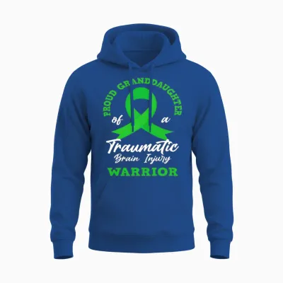 Granddaughter Traumatic Brain Injury Awareness Unisex Hoodie - Royal