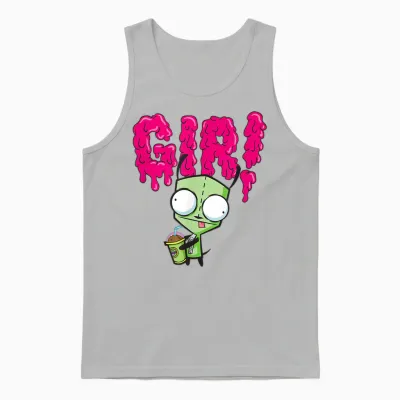 Invader Zim - Gir Slime Slush Unisex Tank Top - Ash
