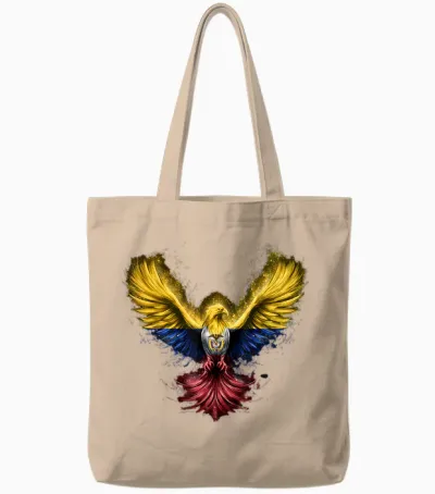 Drapeau De La Colombie Fierté Colombienne Drapeau Colombien Racines Colombiennes Tote Bags - Natural