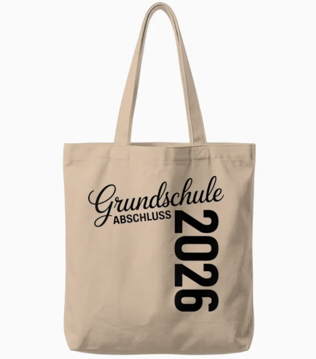 Abschluss Grundschule 2026 Grundschule Abschied Abgänger Tote Bags in Natural