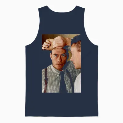 Jean-Claude Van Damme Timecop Bloodsport Actor Unisex Tank Top - Navy
