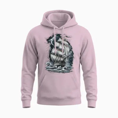 Altes Segelschiff Segeln Unisex Hoodie - Light Pink