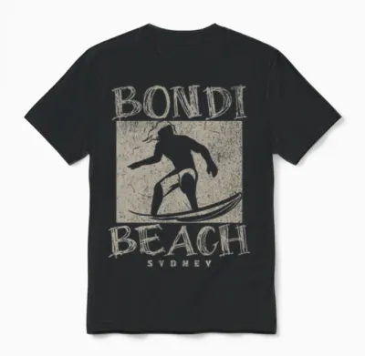 Bondi Beach Unisex T-Shirt - Black