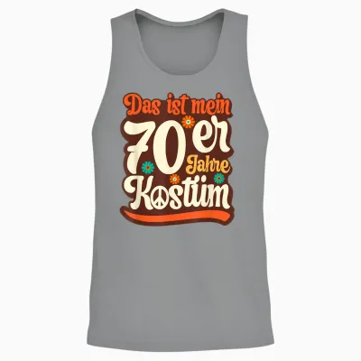 Das Ist Mein 70s Costume Outfit Party Men's, Women's T-Shirt, Black Unisex Tank Top - Sport Grey