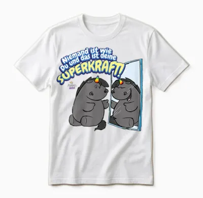 Pummeleinhorn - Grummeleinhorn Superkraft Unisex T-Shirt - White