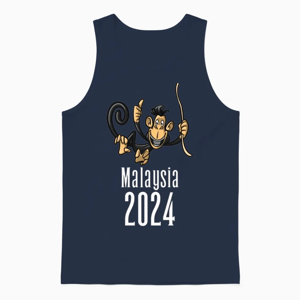 Malaysia 2024 Unisex Tank Top in Navy