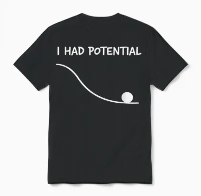 I Had Potential Lustiges Zitat Sarkastisches Zitat Work Life Unisex T-Shirt - Black
