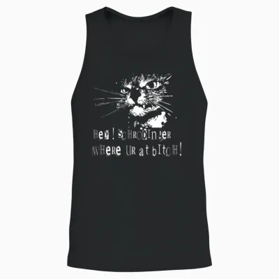 Schrodinger's Cat Unisex Tank Top - Black
