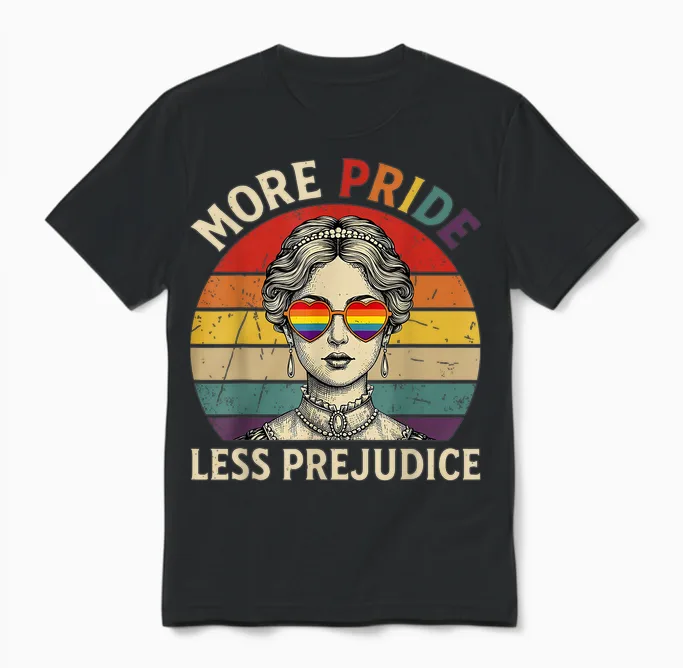 Mehr Stolz Weniger Vorurteil Stolz Monat Lgbtq Schwul Lesben Unisex T-Shirt in Black