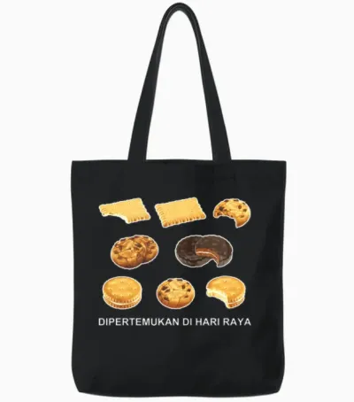 Cookies Funny Tote Bags - Black