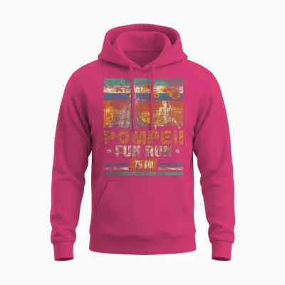 Pompeii Fun Run - Geography Volcanologist Volcanology T-Shirt Small Unisex Hoodie - Heliconia