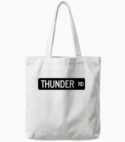 Thunder Road Street Tote Bags - White