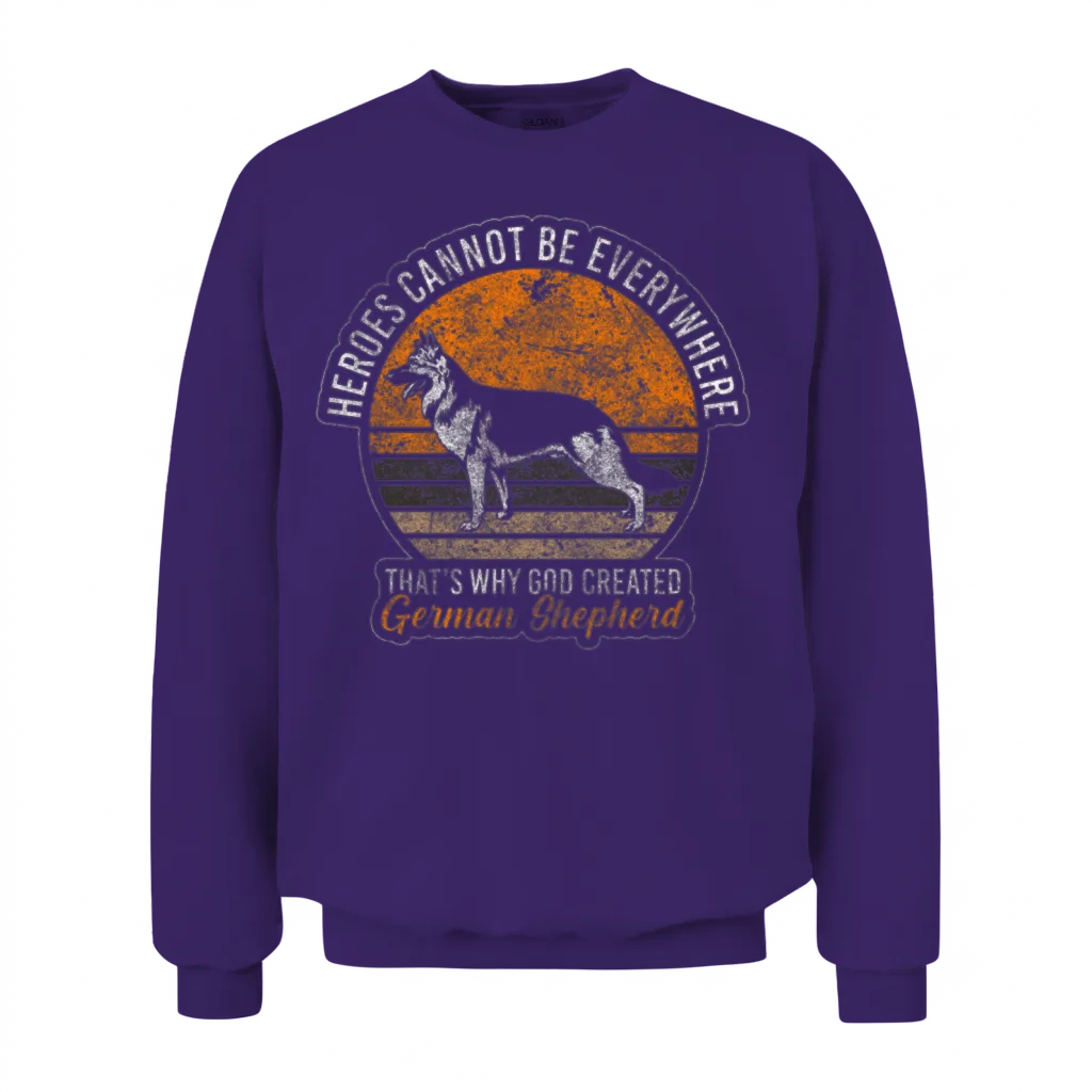 Shepherd Dog Dogs Service Dogs Unisex Sweatshirt - Purple