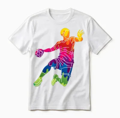 Handball Jersey Children's Women's Men's Gift Handball Fans T-Shirt, Black, S Unisex T-Shirt - White
