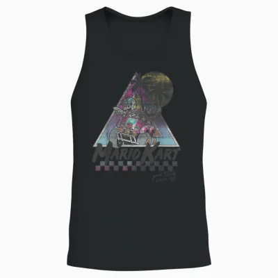 Mario Kart Mario and Luigi Good Time Since 92 Vintage Unisex Tank Top - Black