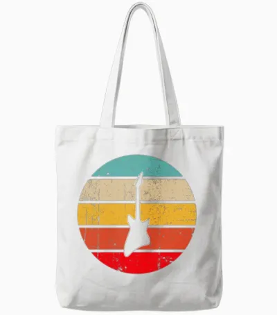 Eguitar Retro Tote Bags - White