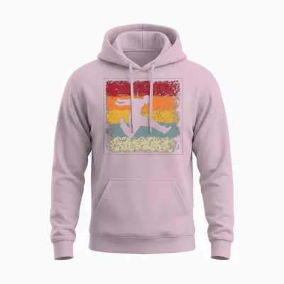 Parkour Retro Unisex Hoodie - Light Pink