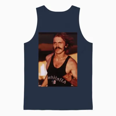 Steve Prefontaine Unisex Tank Top - Navy