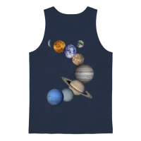Solar System 2 Unisex Tank Top - Navy – 1