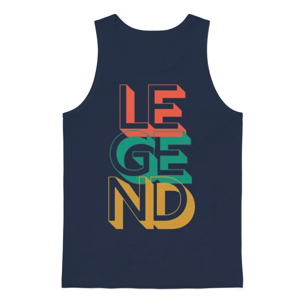 Retro Legend Unisex Tank Top - Navy